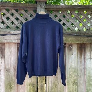 Vintage Navy Turtleneck